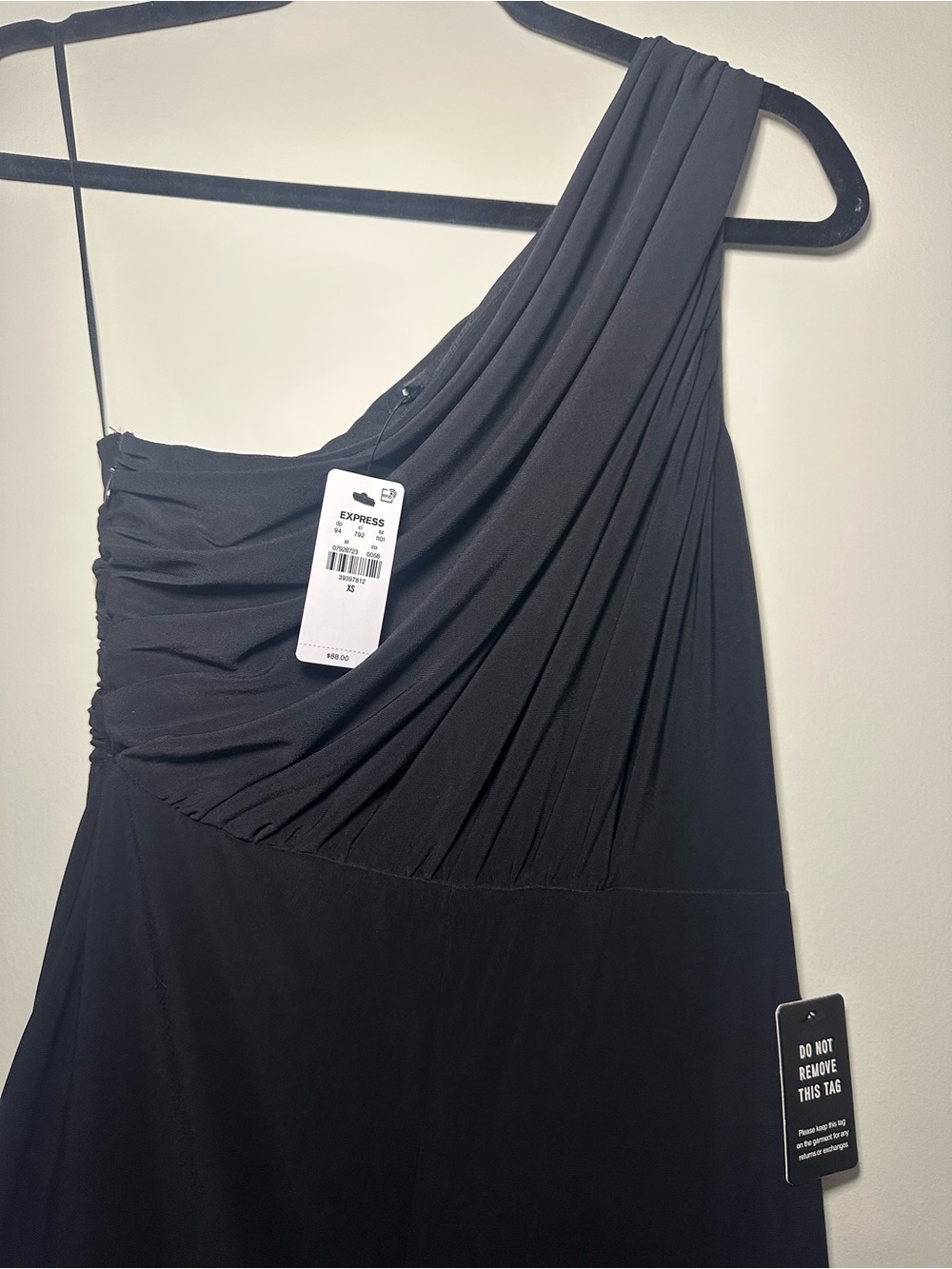 Express One-Shoulder Black Jumpsuit